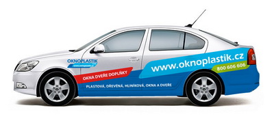 Oknoplastik - Škoda Octavia sedan - bílá