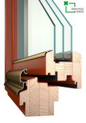 Dřevěné balkonové dveře IV84